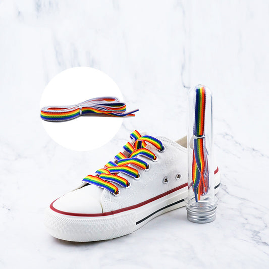 Lacci per scarpe arcobaleno 6 colori 🏳️‍🌈