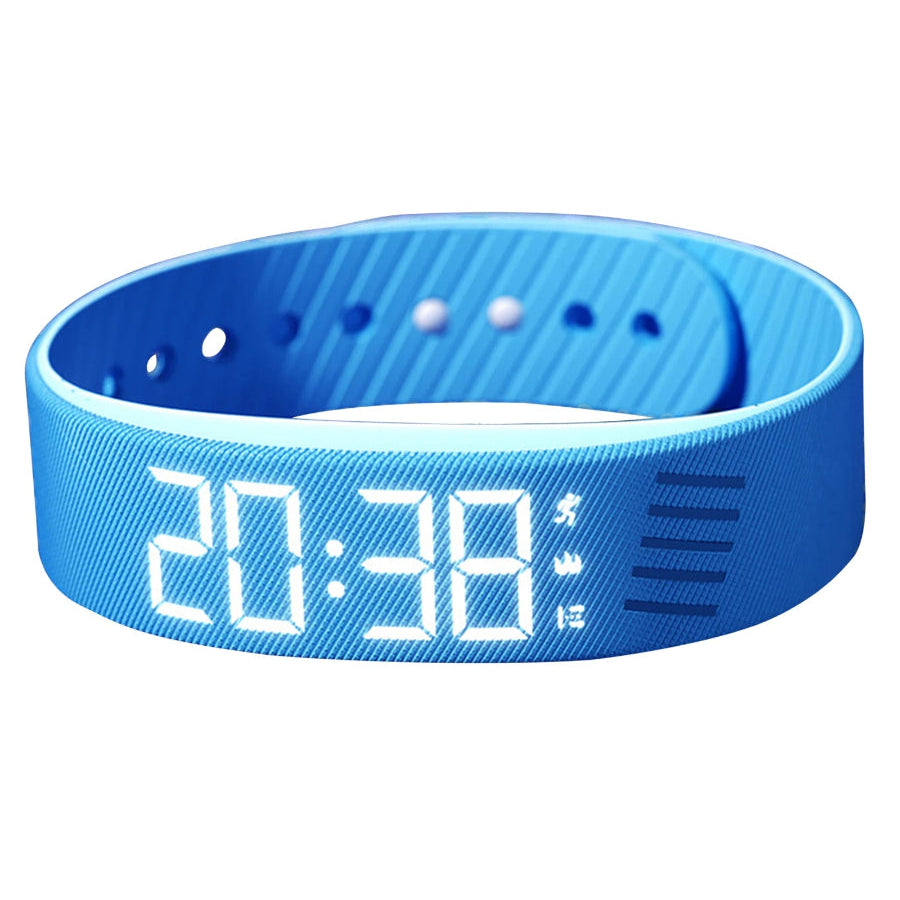 Vibrating Alarm Bracelet – Silent Alarm Clock with Pedometer (Waterproof & USB Charging)