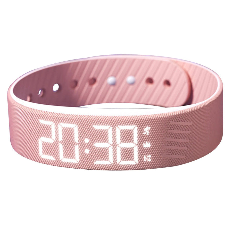 Vibrating Alarm Bracelet – Silent Alarm Clock with Pedometer (Waterproof & USB Charging)