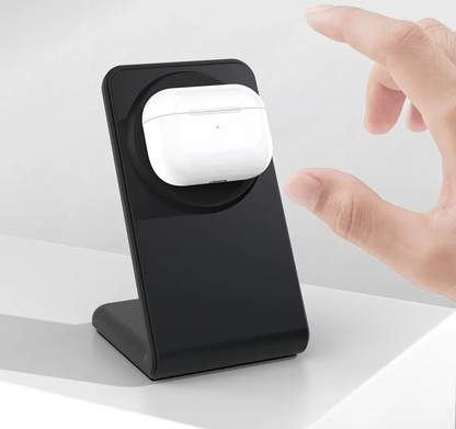 Trådlös magnetisk laddare och mobilställ i ett