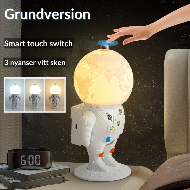 Nattlampa Astronaut Laddbar USB