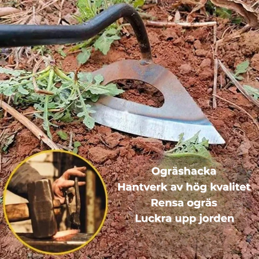 Zappa da giardino in acciaio temprato – Efficace strumento per rimuovere le erbacce