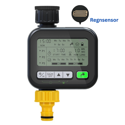 Digital bevattningstimer med regnsensor 💧