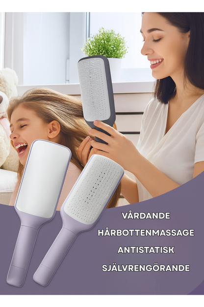 Spazzola per capelli 3 in 1 - Autopulente, Antistatica, Massaggiante