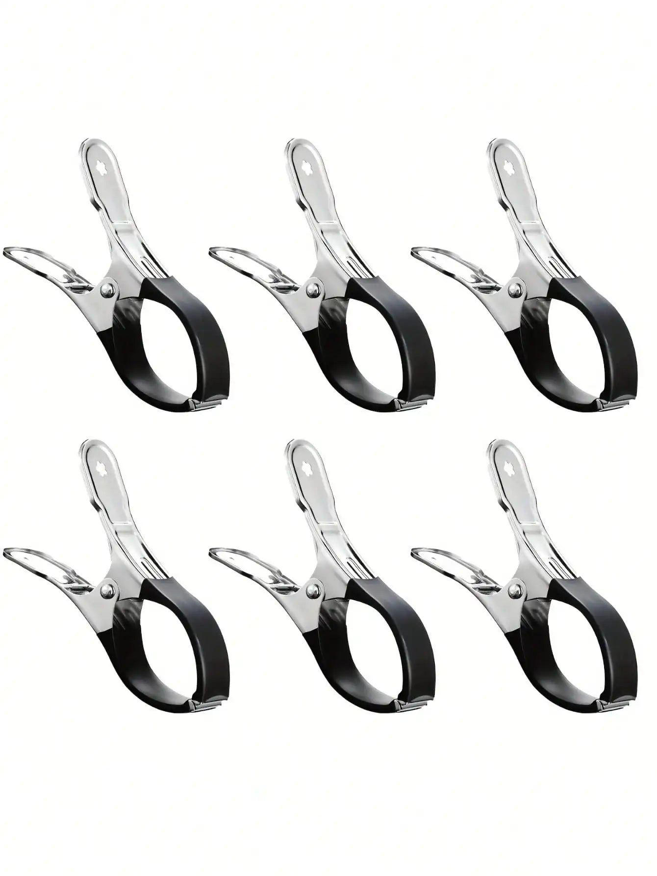 Klämmor i rostfritt stål för pooltäcke / badhanddukar 6 st