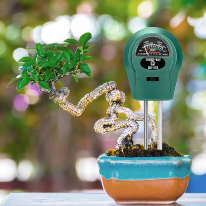 3-in-1 Soil Meter for pH, Moisture & Light | For Plants & Garden