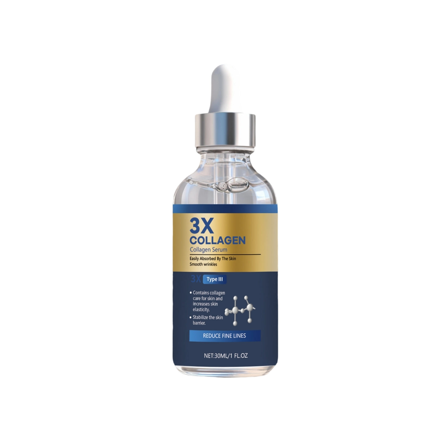 3X Collagen Serum - Djupverkande kollagenboost med hyaluronsyra 30 ml